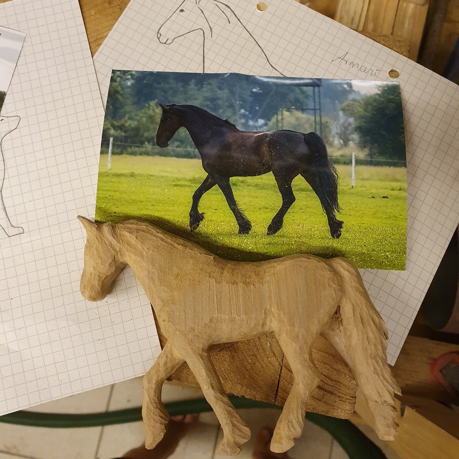 Pferd ca 5,5cm oder Dein Wunschpferd als Stecker