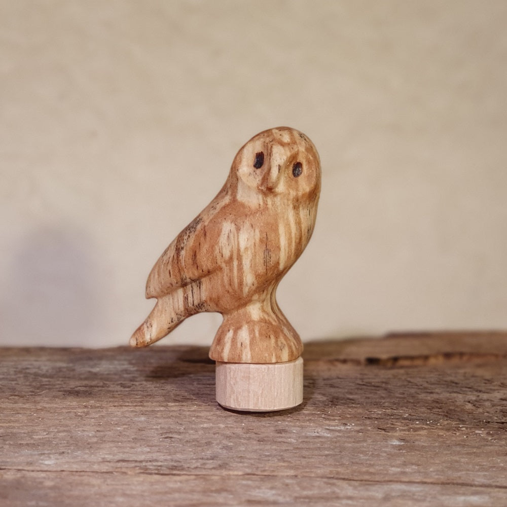 Kauz oder Eule ca 4,5cm geölt