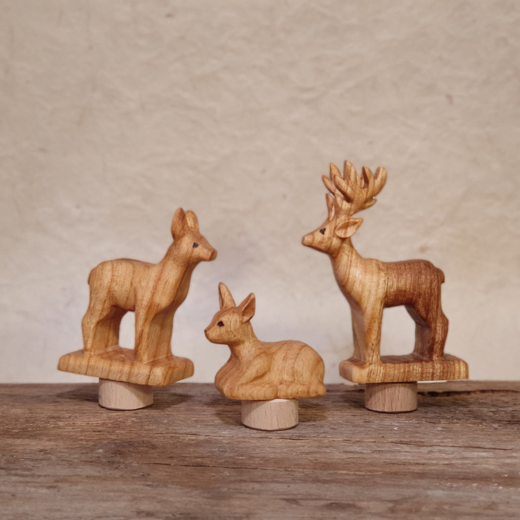 Hirschfamilie geölt ab ca 3cm