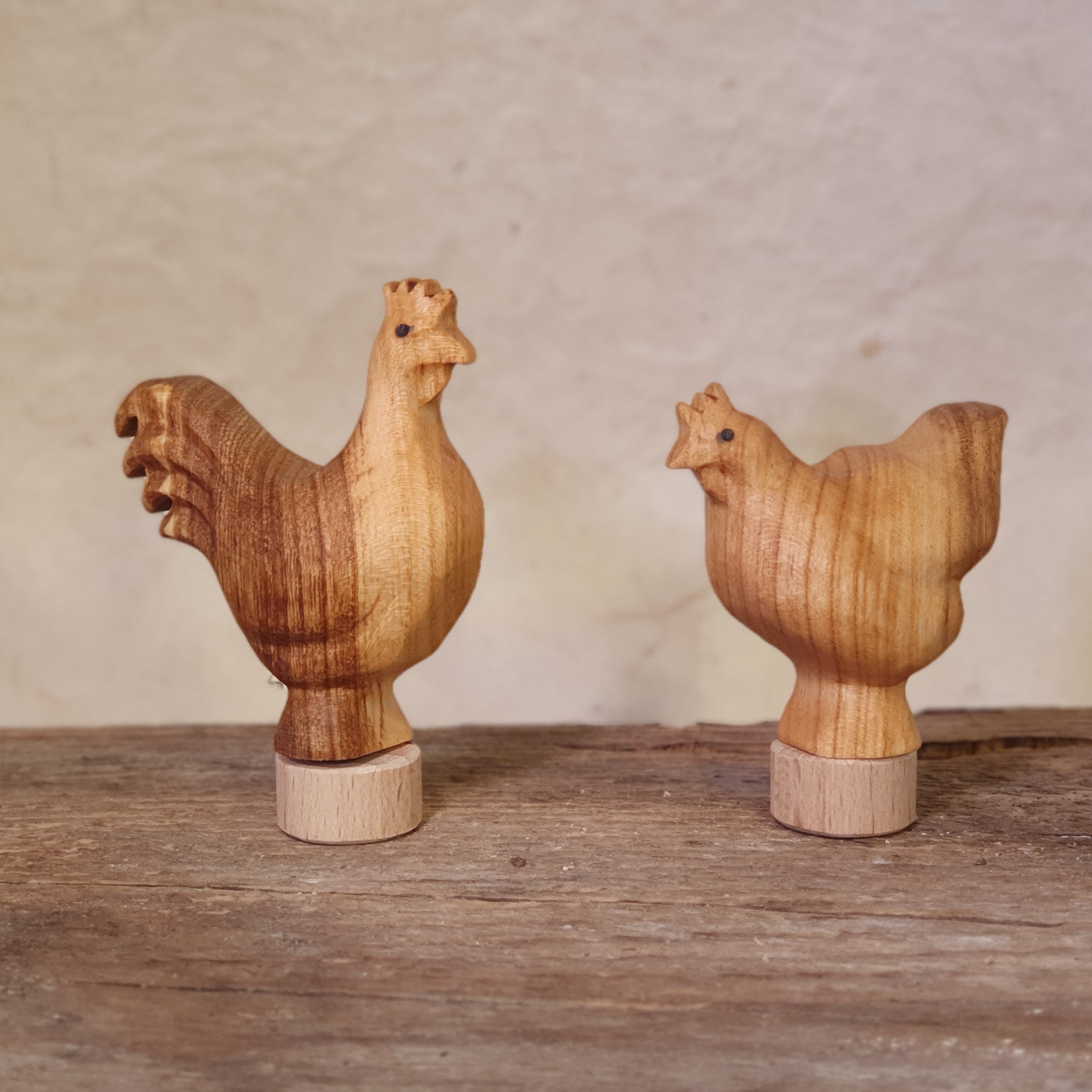 Hühner ca 3cm geölt