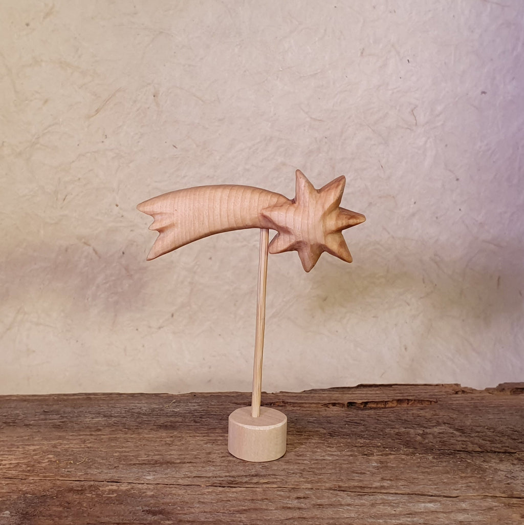 Stern, Sternschnuppe Höhe ca 9,5cm geölt