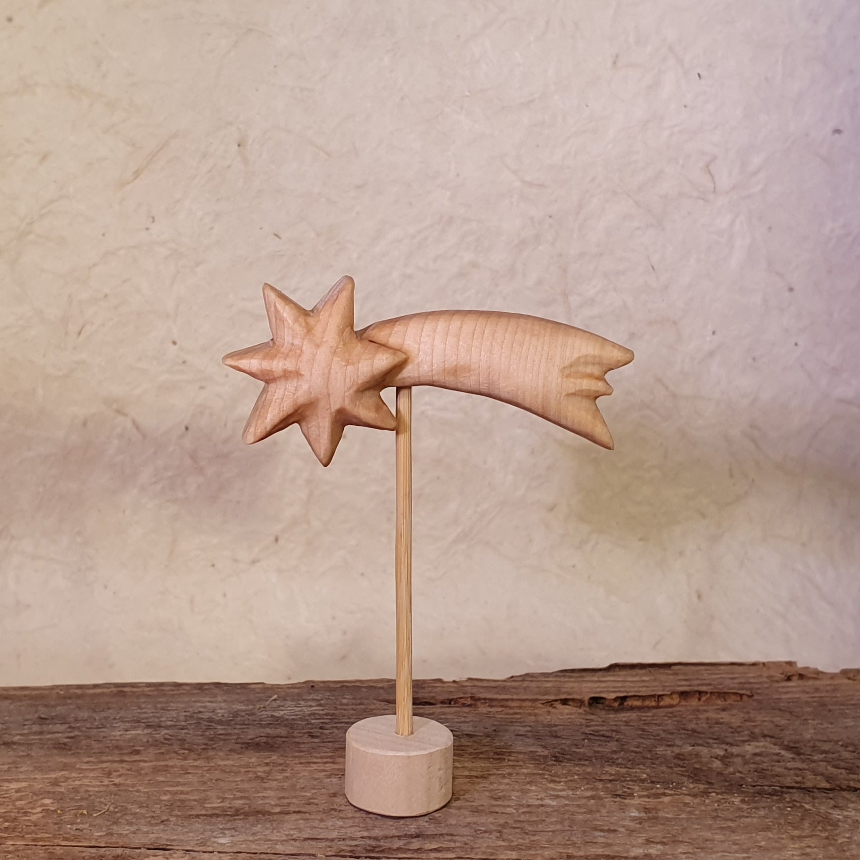 Stern, Sternschnuppe Höhe ca 9,5cm geölt