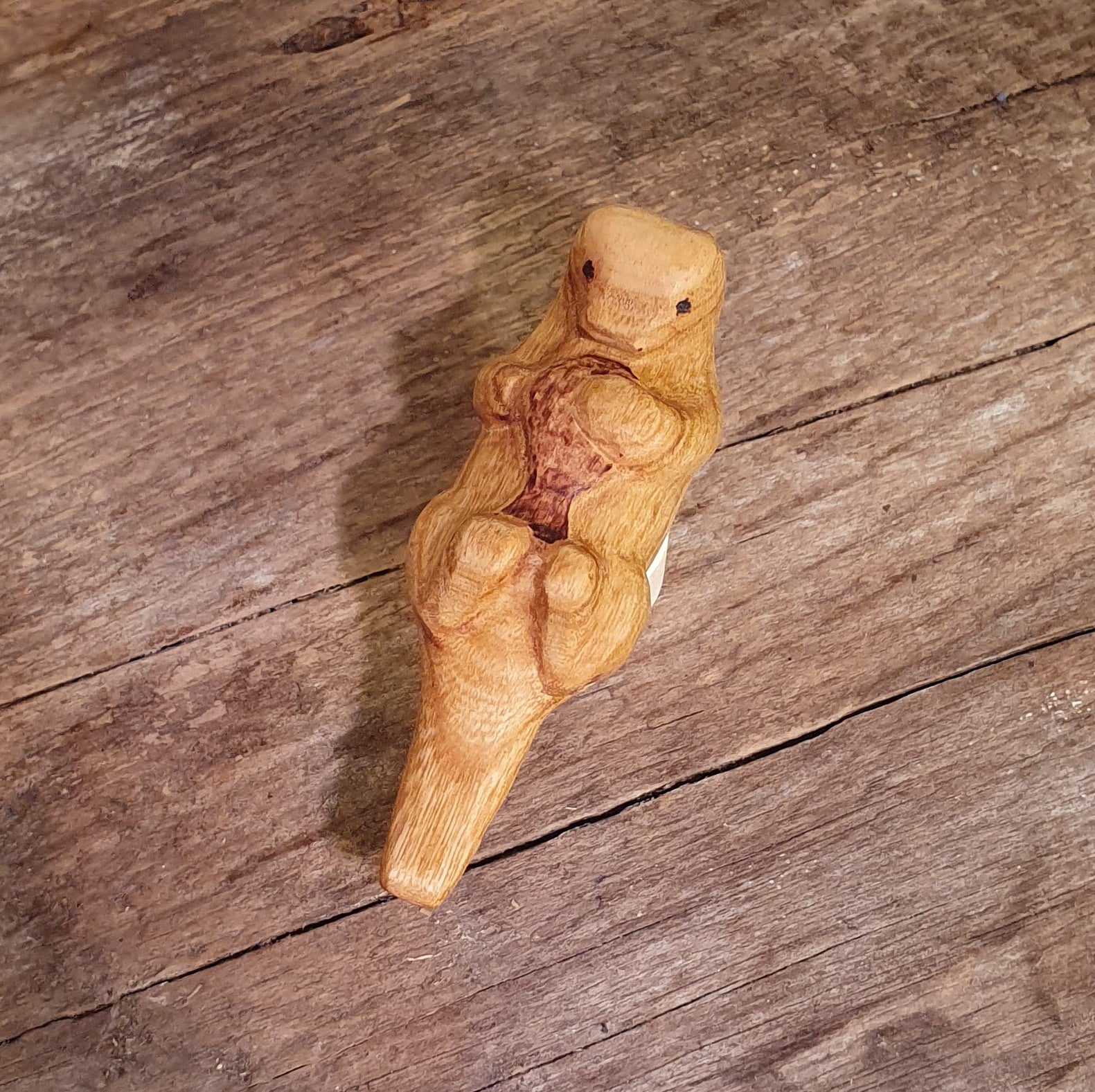 Fischotter geölt, teilweise bemalt