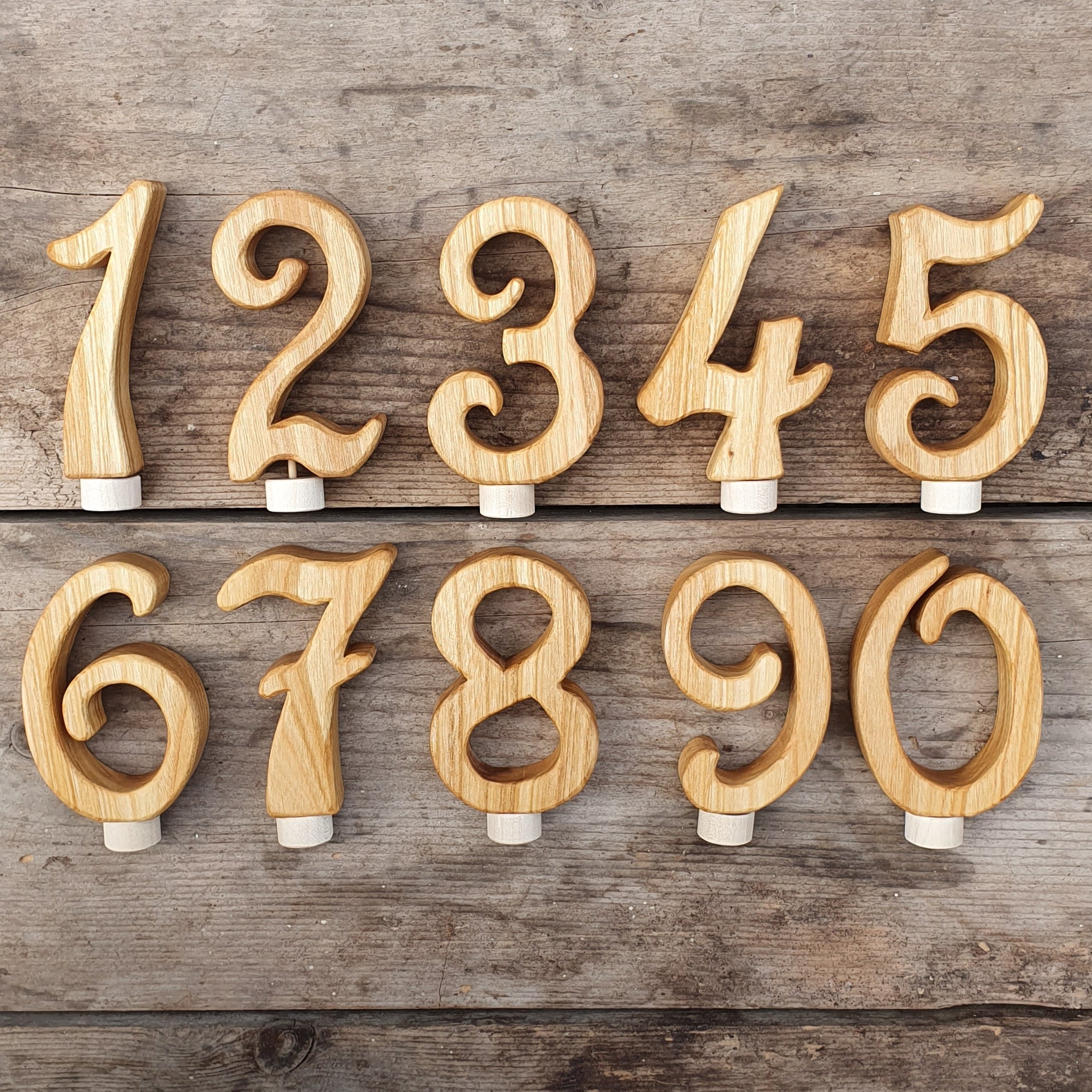 Zahlen "Elise" geölt ca 8cm
