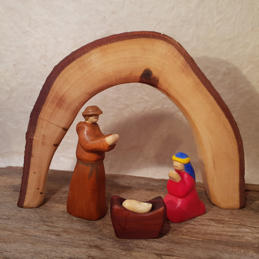 Maria und Josef und die Weihnachtskrippe