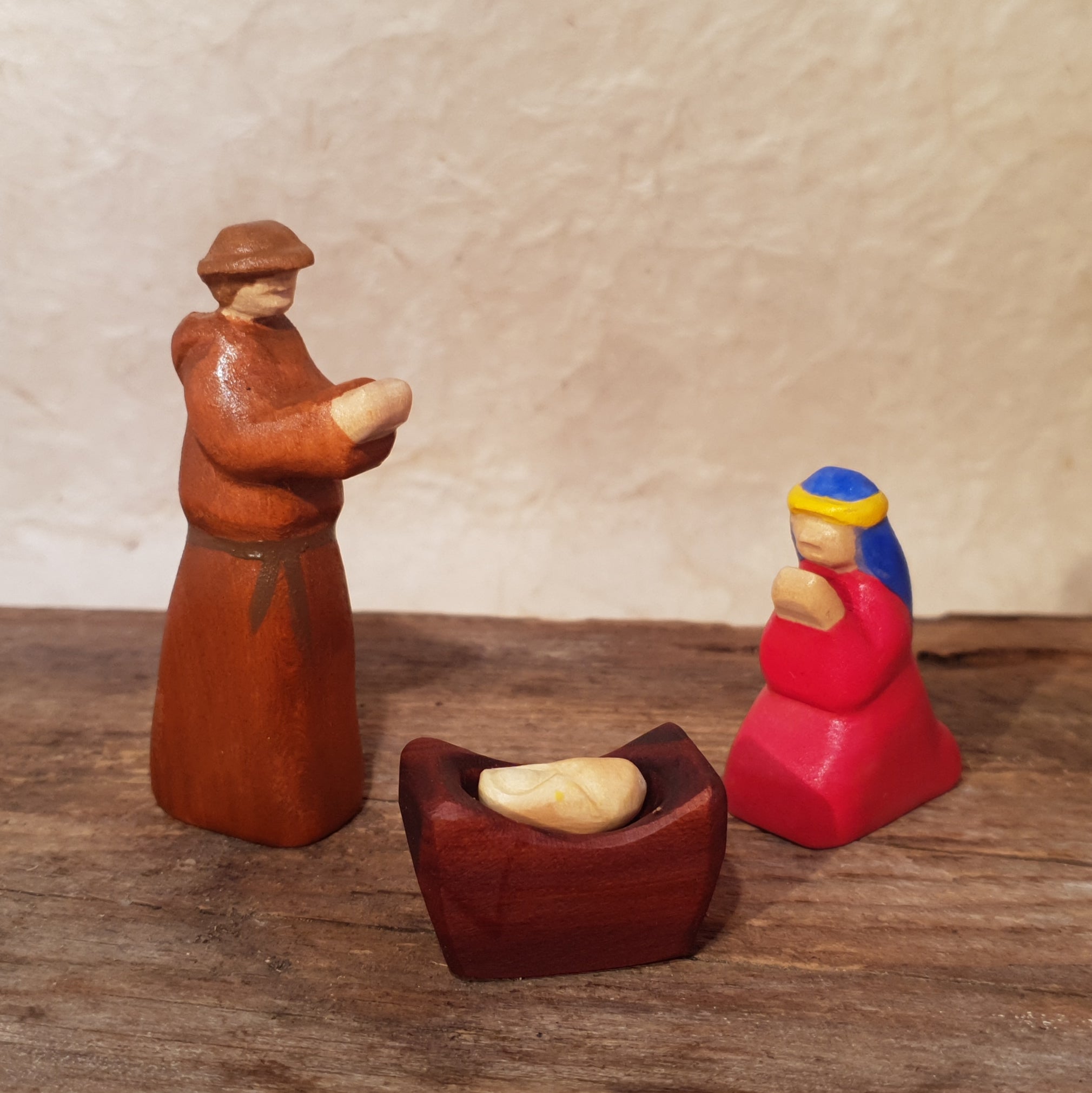 Maria und Josef und die Weihnachtskrippe