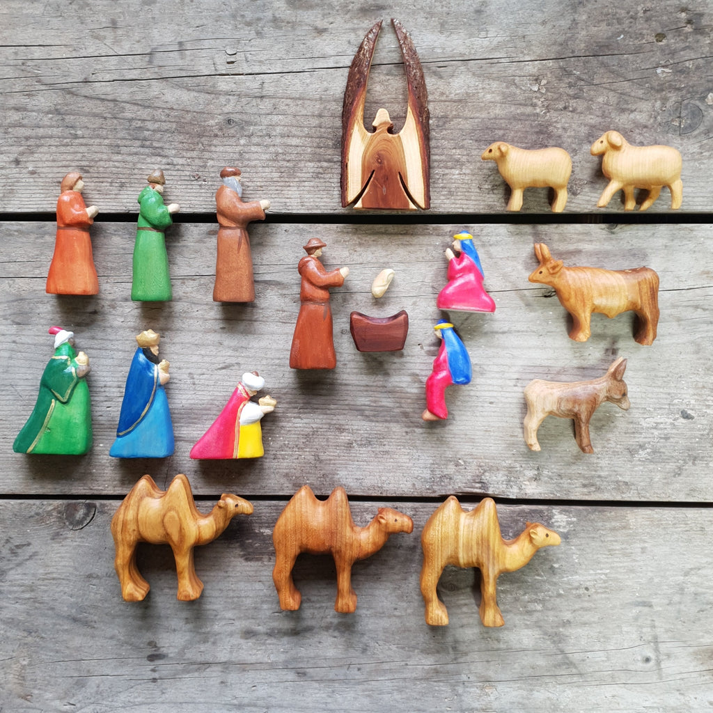 Maria und Josef und die Weihnachtskrippe