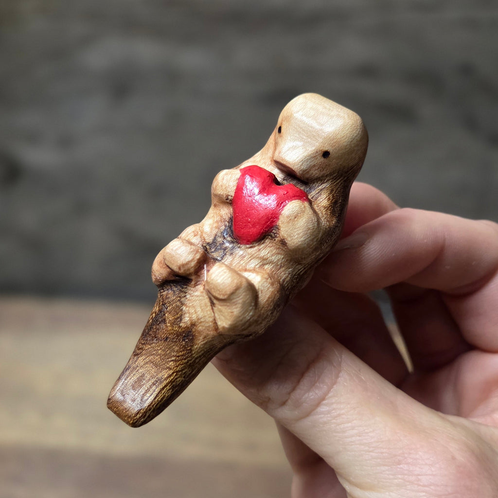 Fischotter geölt, teilweise bemalt