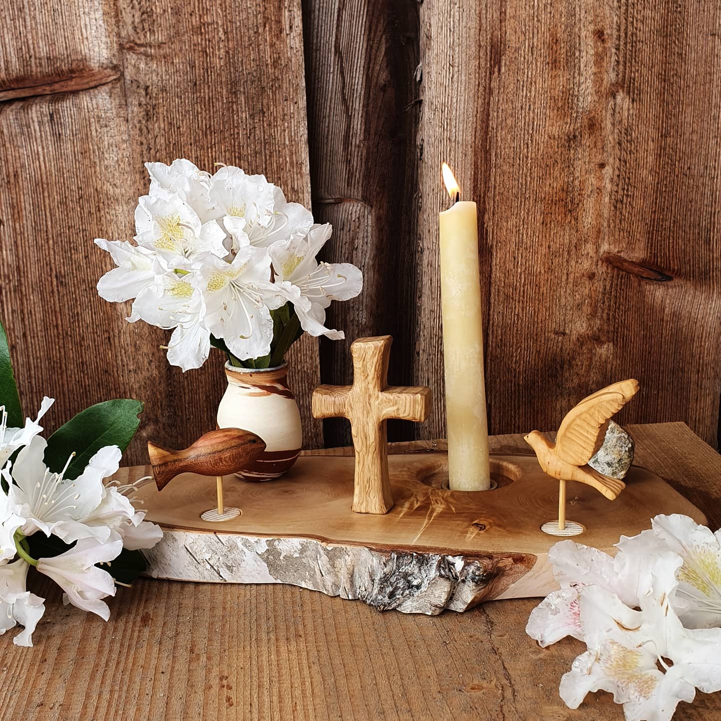 Kreuz geölt ca 8cm mit / ohne Gravur