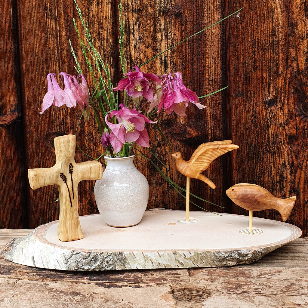 Kreuz geölt ca 8cm mit / ohne Gravur