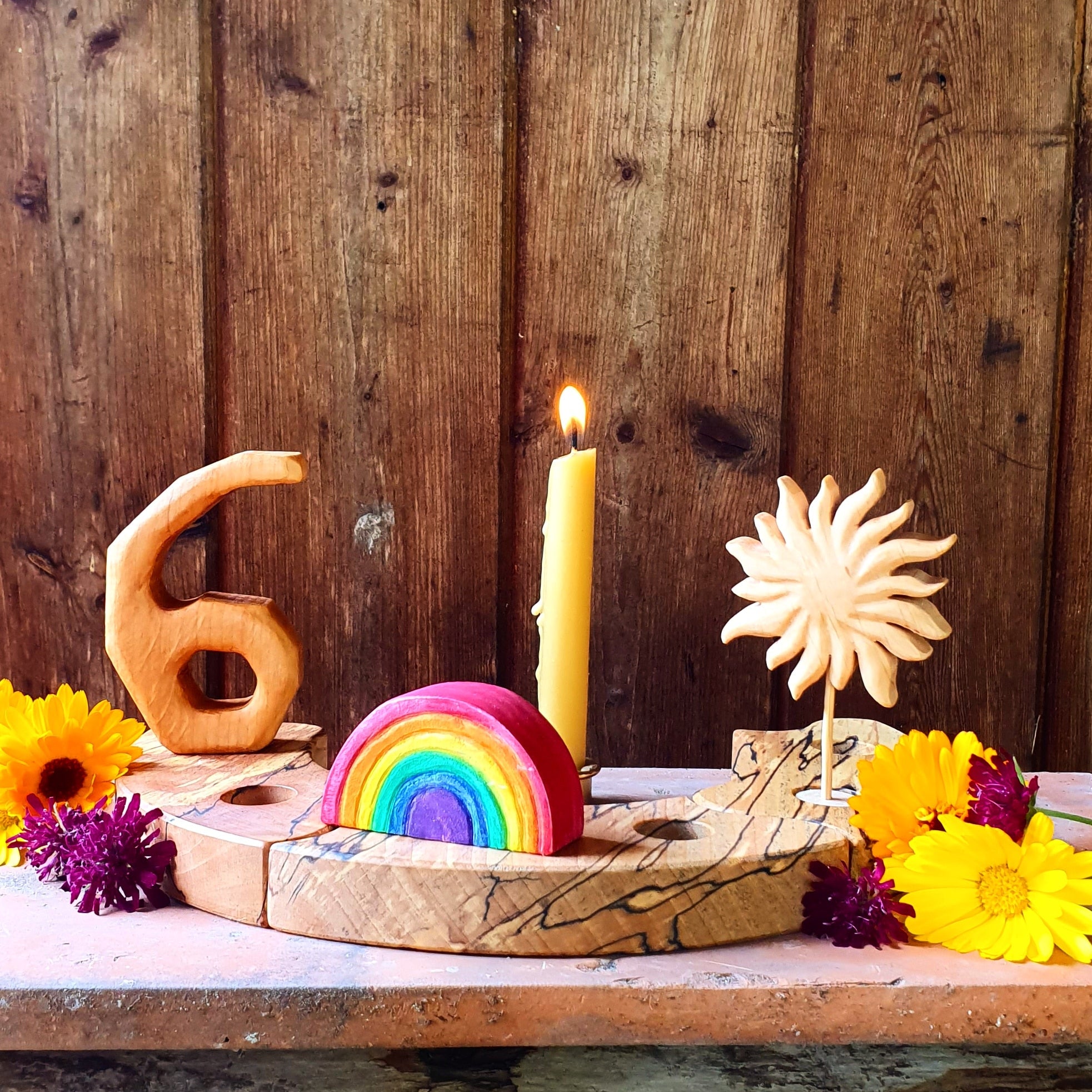 Sonne Höhe ca 9,5cm geölt