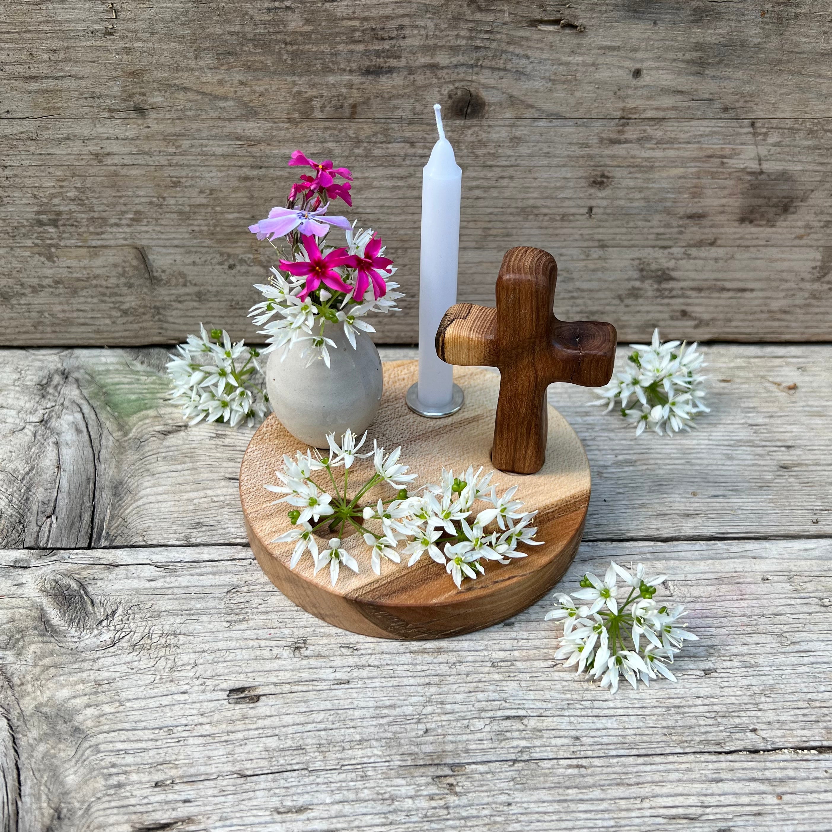 Kreuz geölt ca 8cm mit / ohne Gravur